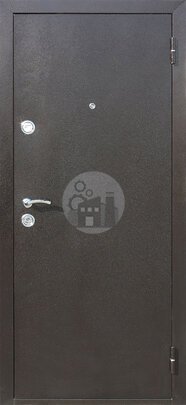 Металлическая дверь с задвижкой, порошковое напыление и МДФ-ДВ-215