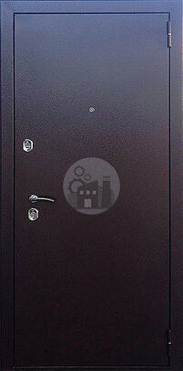 металлическая дверь, порошковое покрытие антик медь, внутри мдф-ДВ-237