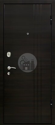стальная дверь с зеркалом внутри, отделка шпонированная панель-ДВ-650