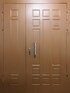 миниатюра двустворчатая дверь для частного дома, отделка мдф-ДВ-755