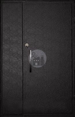 двустворчатая дверь, окрас порошком, внутри винилискожа - внутренняя часть двери ДВ-1117